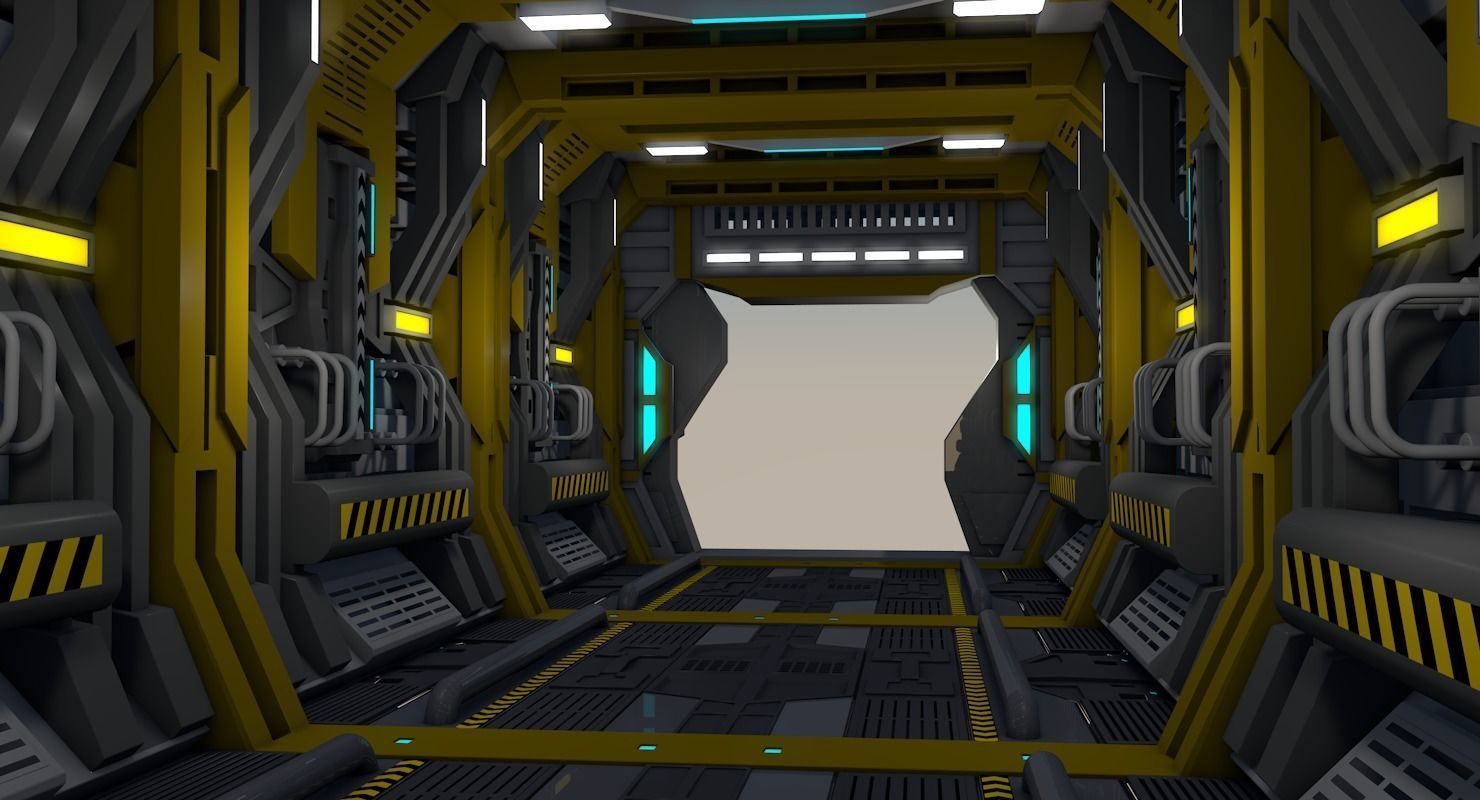 Sci Fi Corridor     3D model_5