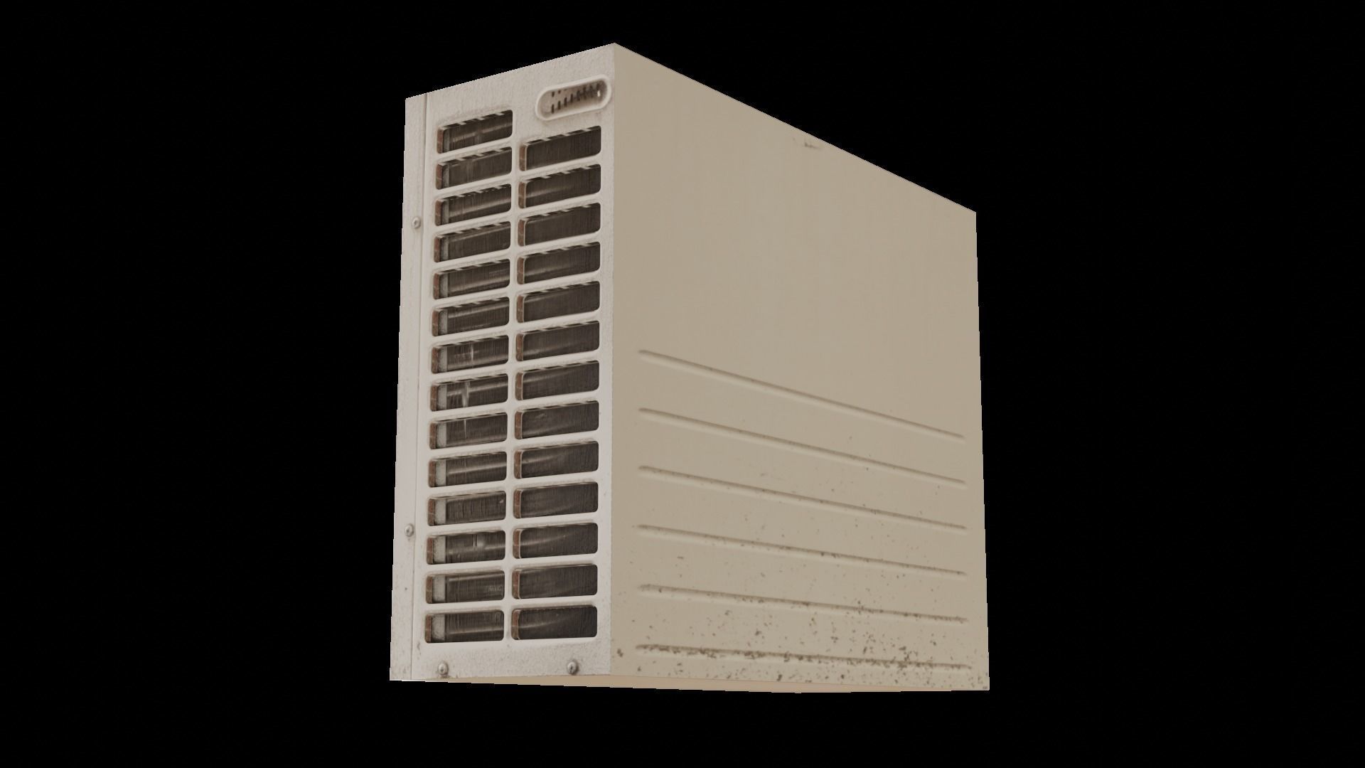 Low poly Air Conditioner Unit 2 Low-poly 3D model_2