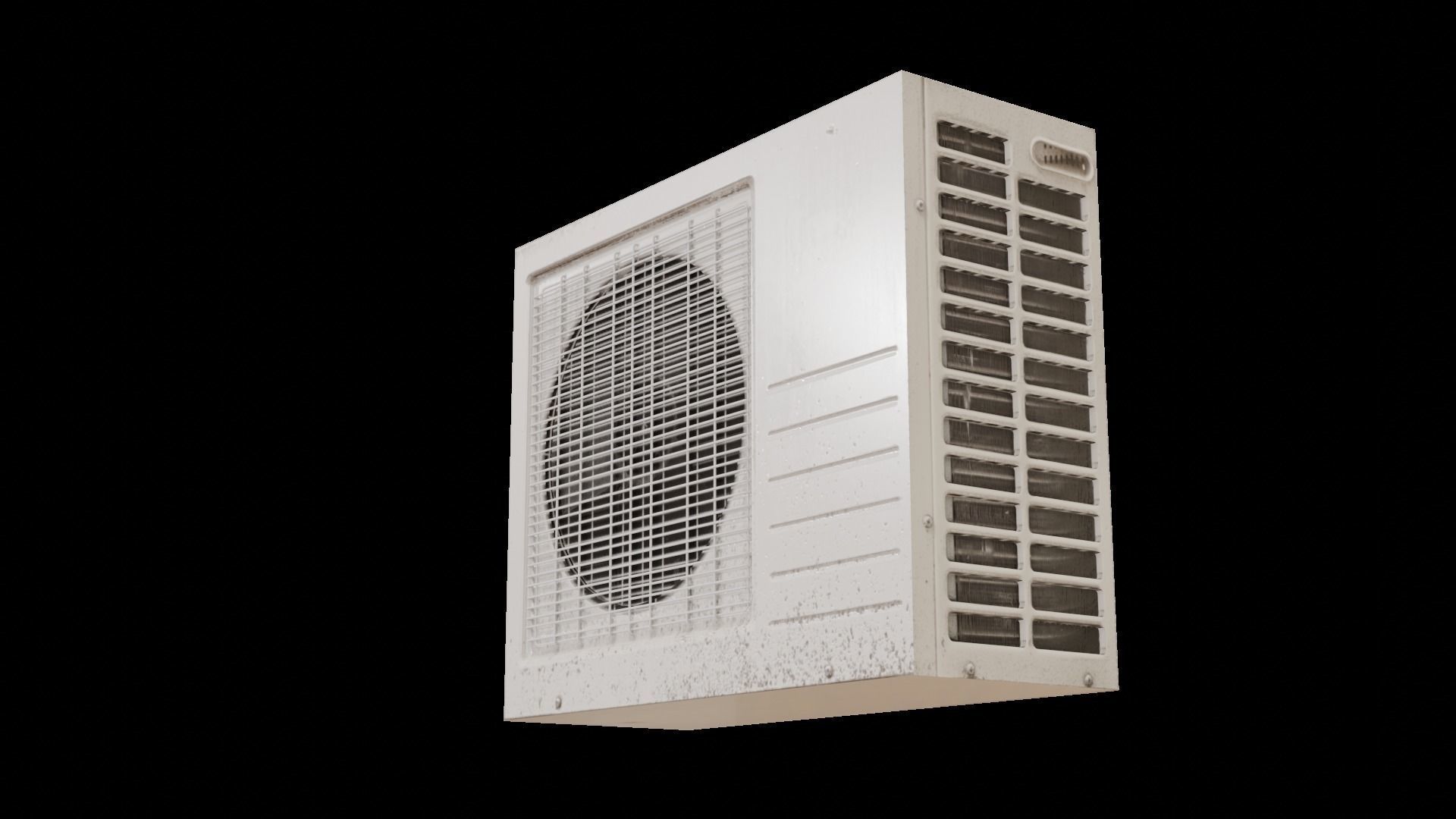 Low poly Air Conditioner Unit 2 Low-poly 3D model_1