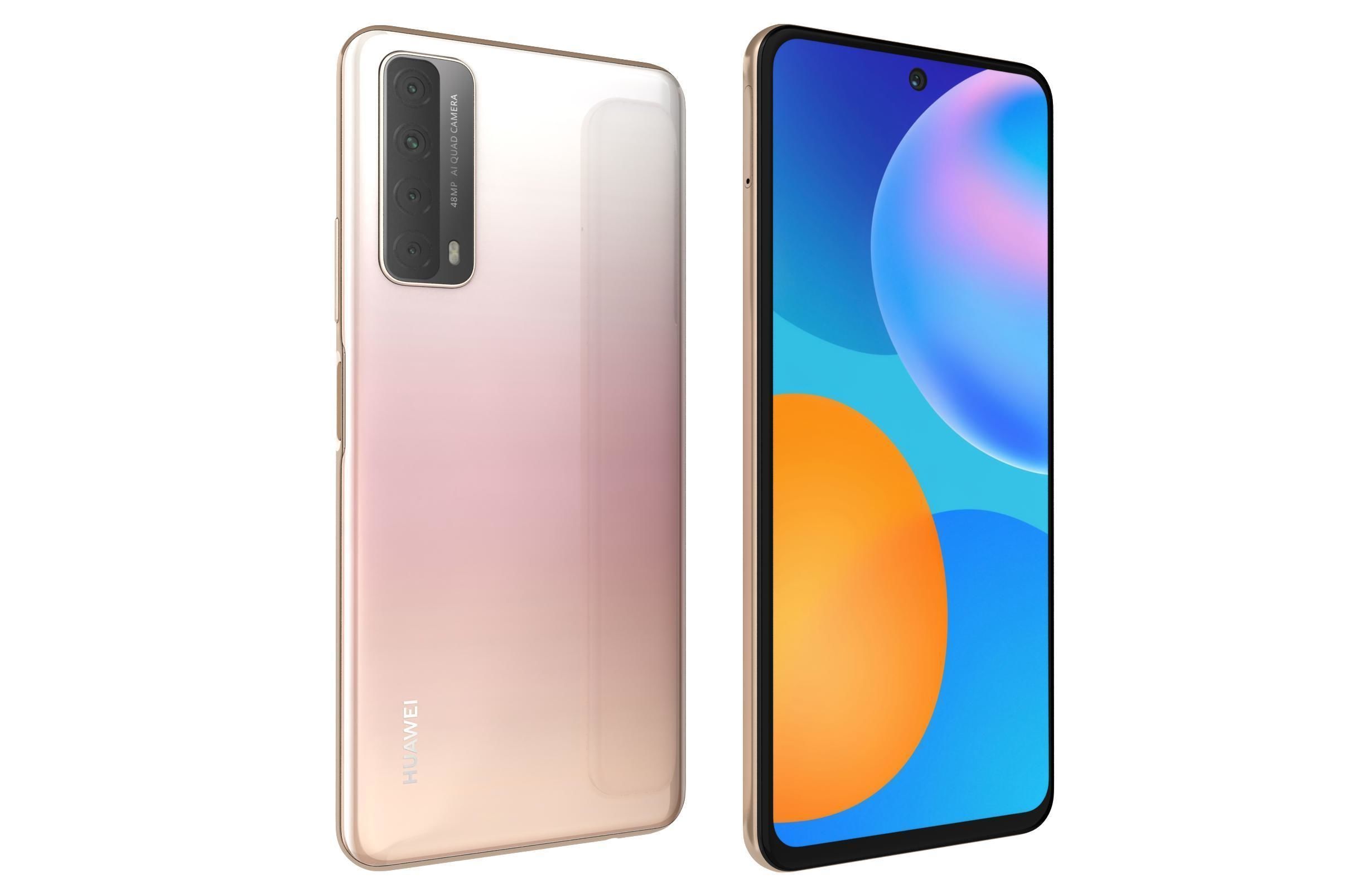 Huawei P Smart 2021 Blush Gold 3D model_6