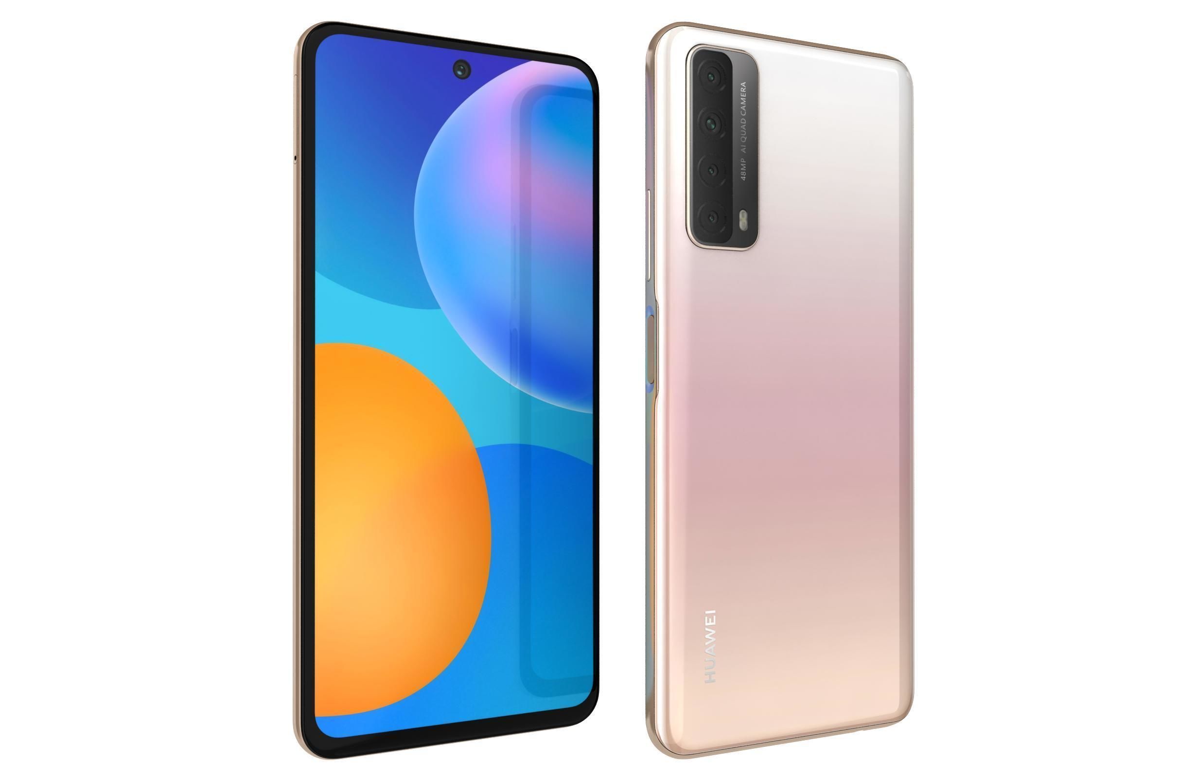 Huawei P Smart 2021 Blush Gold 3D model_5