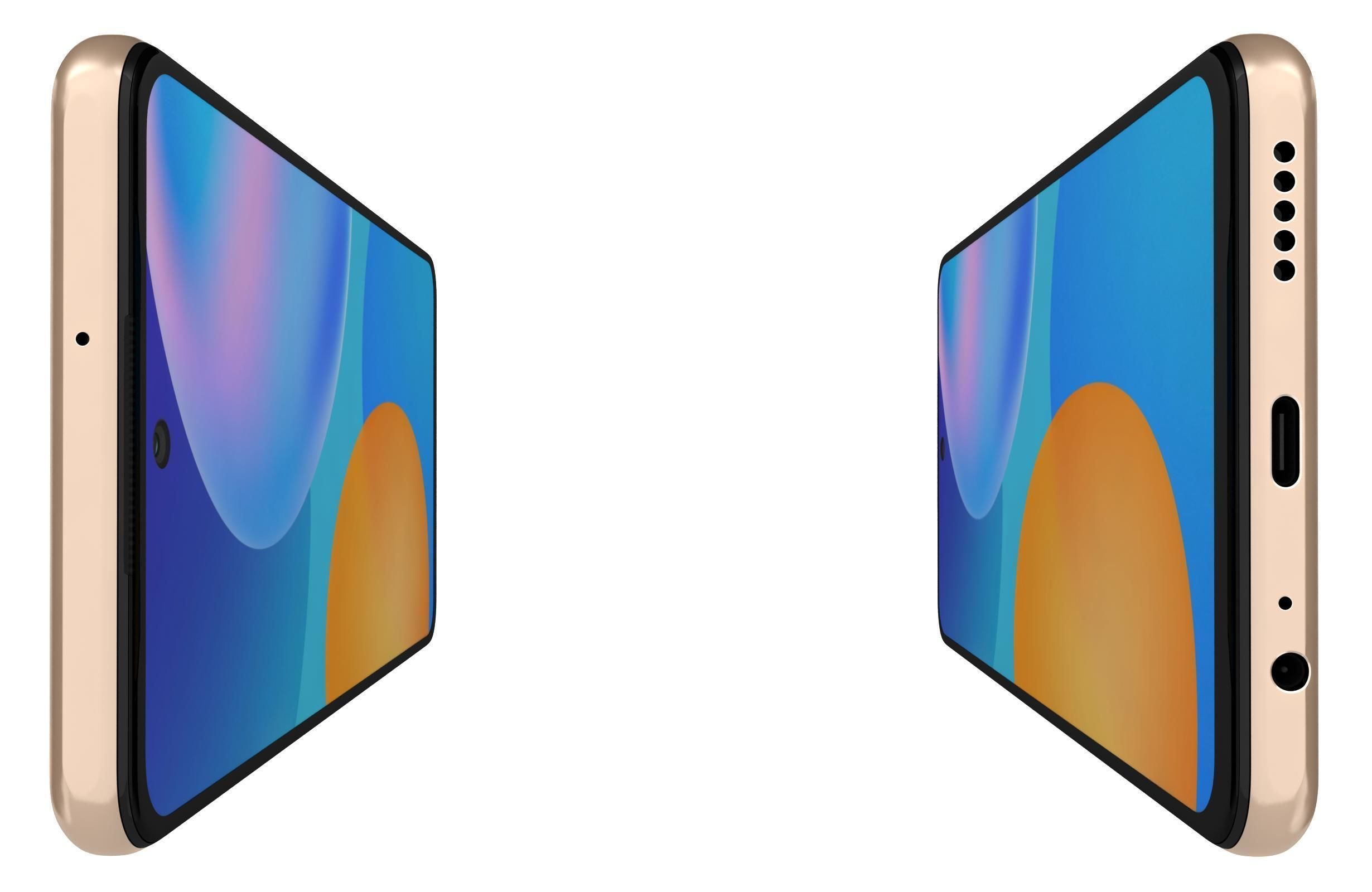 Huawei P Smart 2021 Blush Gold 3D model_21