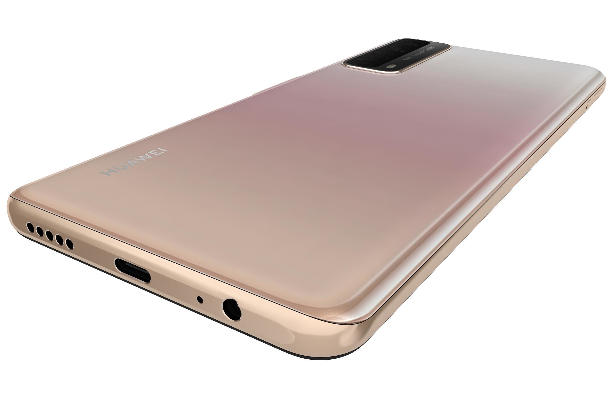 Huawei P Smart 2021 Blush Gold 3D model_12