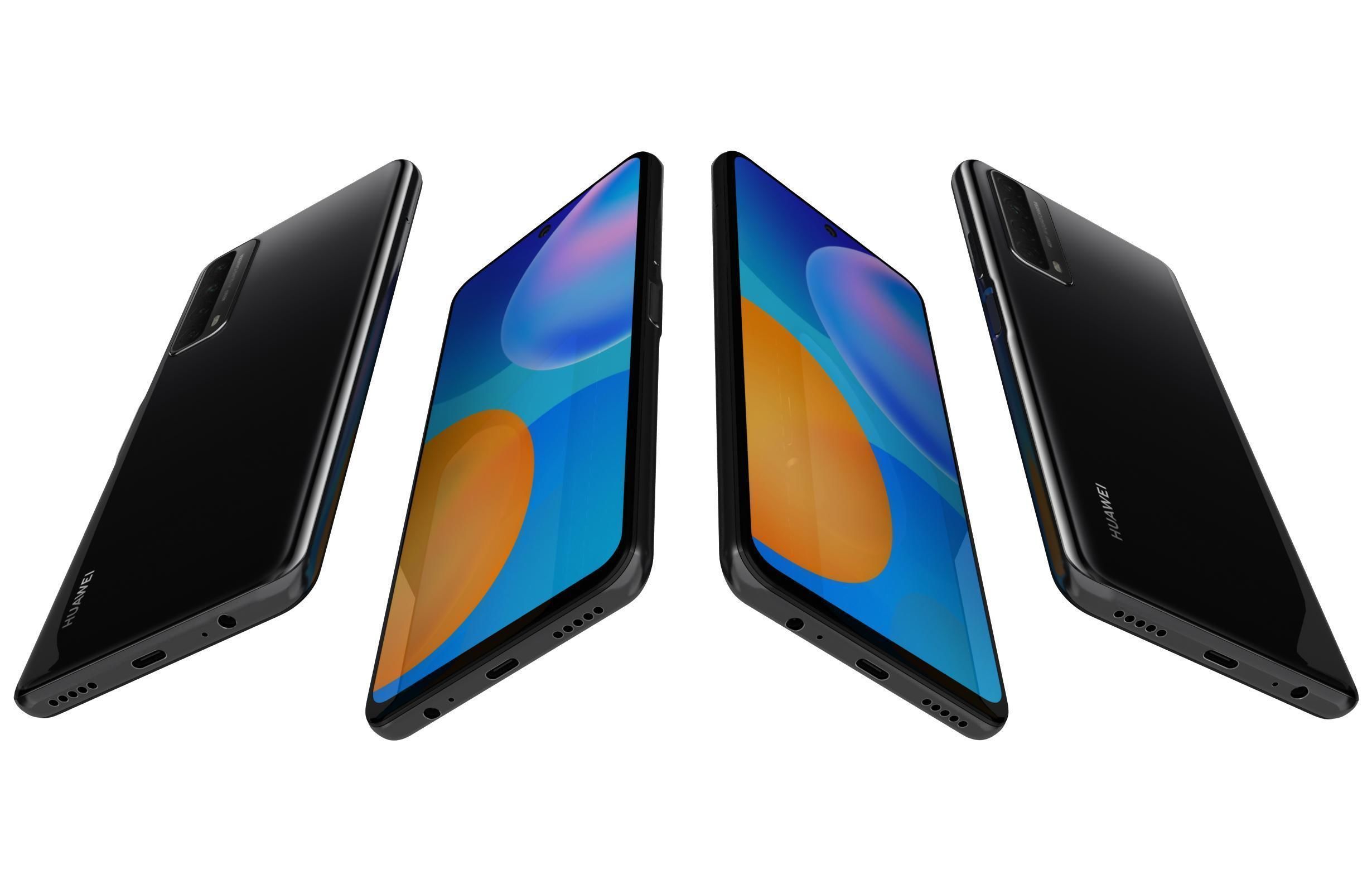 Huawei P Smart 2021 Midnight Black 3D model_4