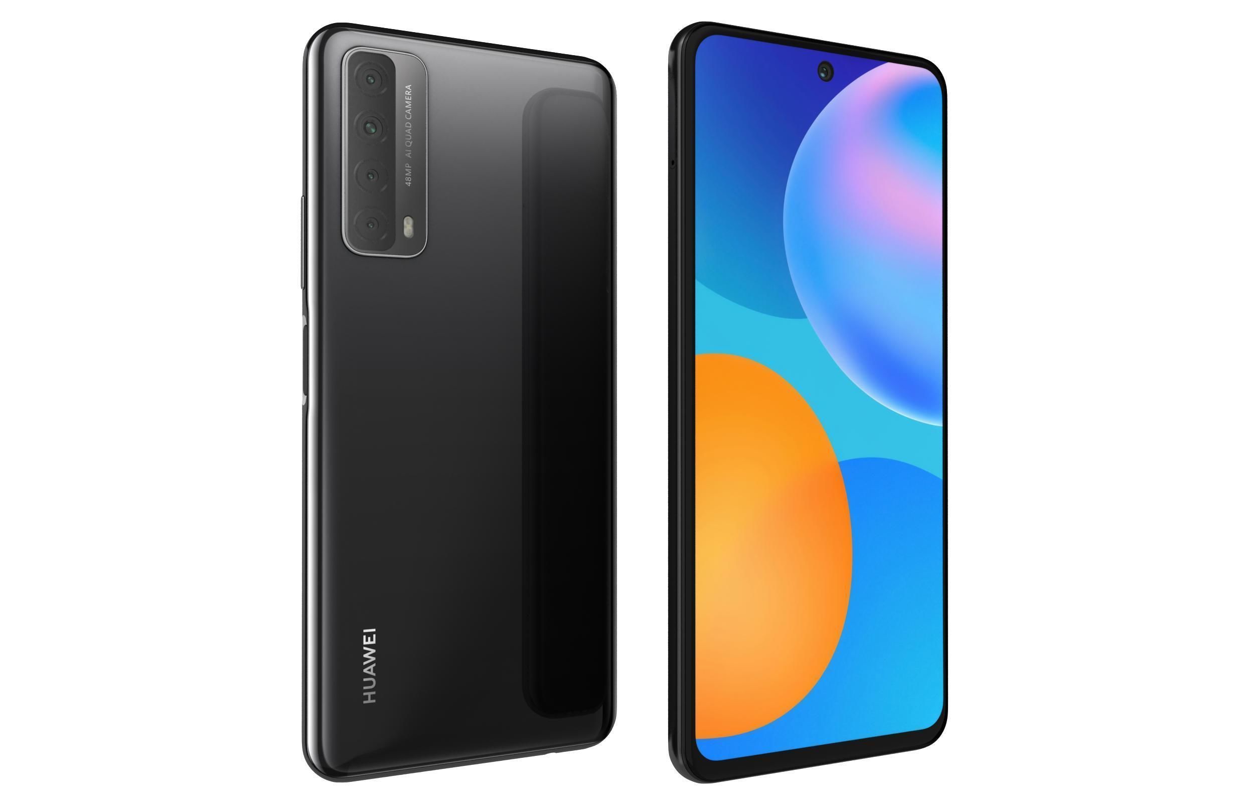 Huawei P Smart 2021 Midnight Black 3D model_7