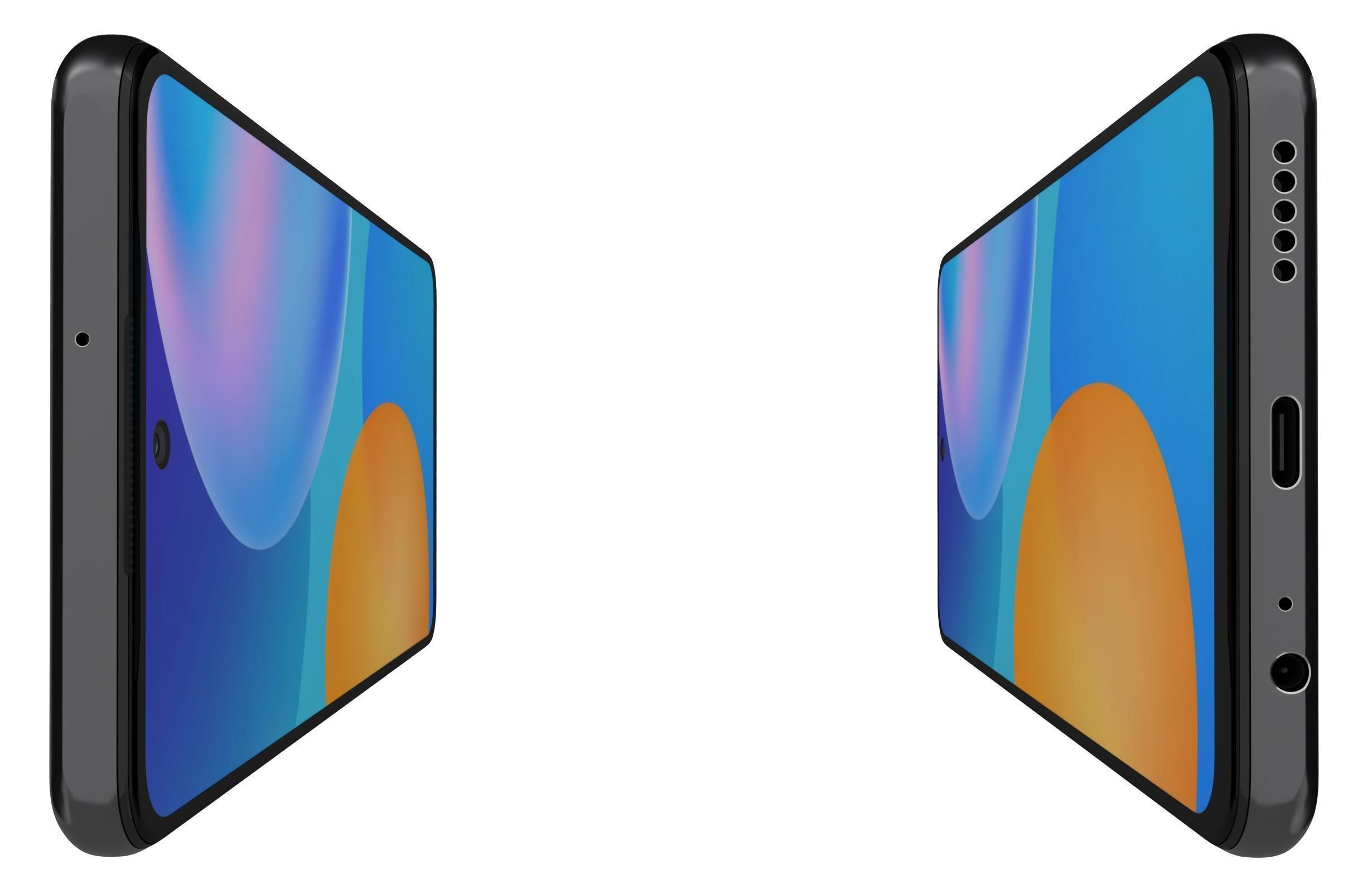 Huawei P Smart 2021 Midnight Black 3D model_8