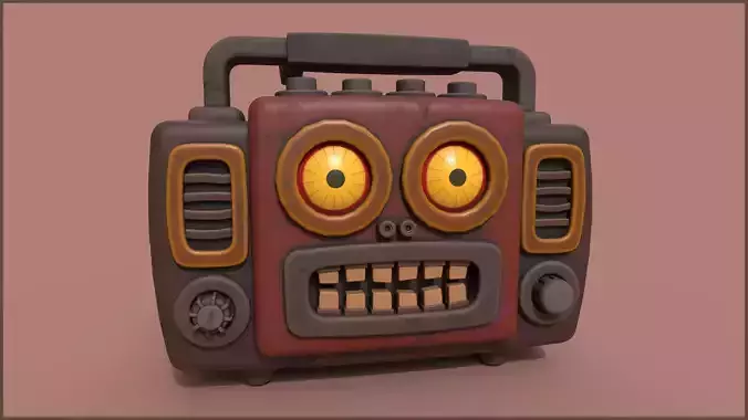 Stylized Creepy Imp Boombox