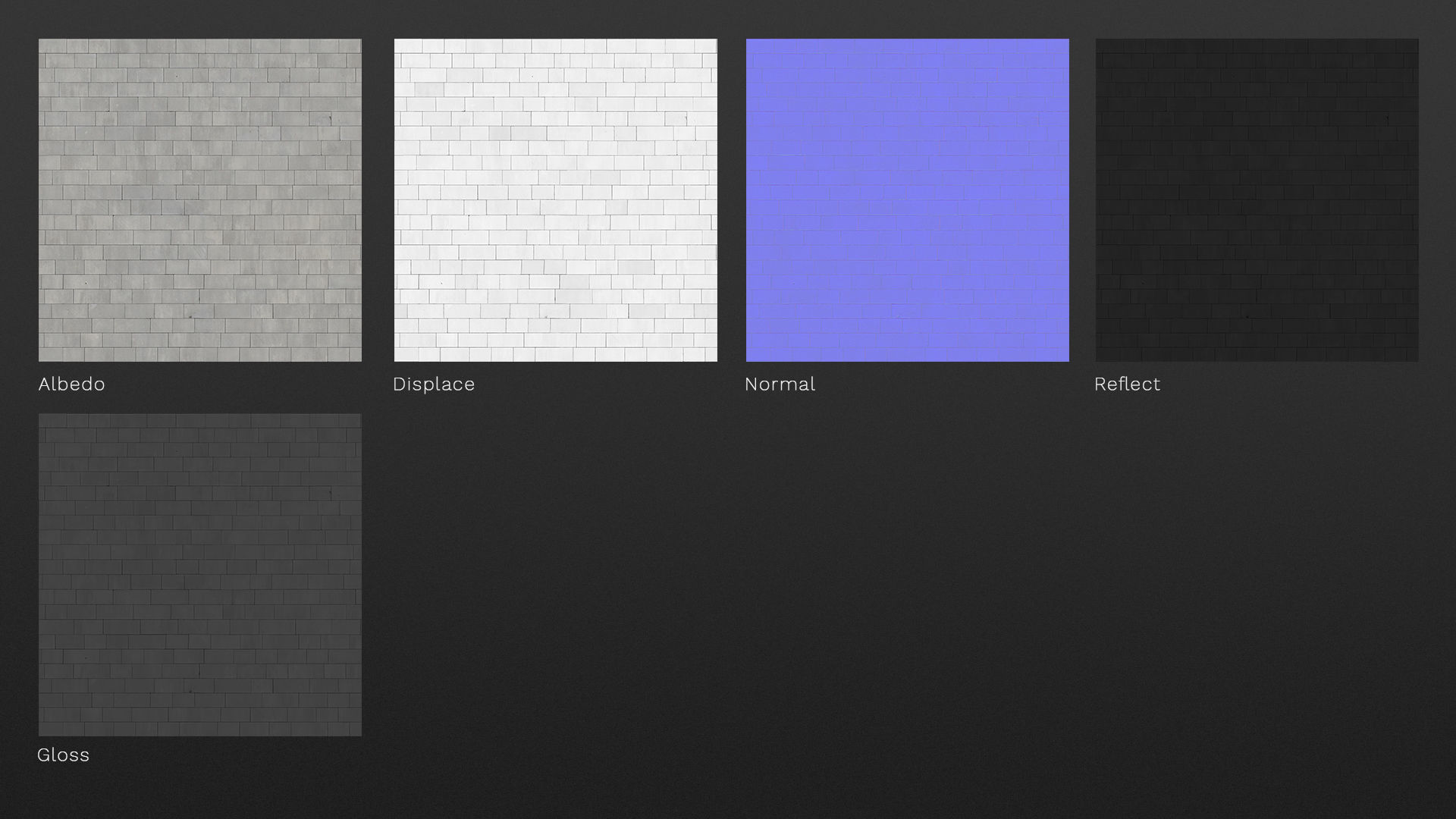 Concrete pavement seamless tile texture 3D model_4