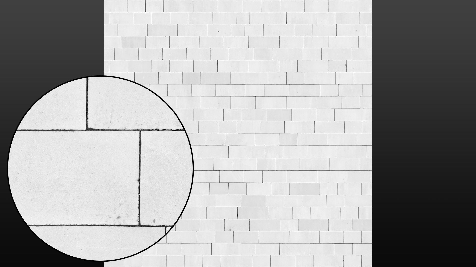 Concrete pavement seamless tile texture 3D model_6