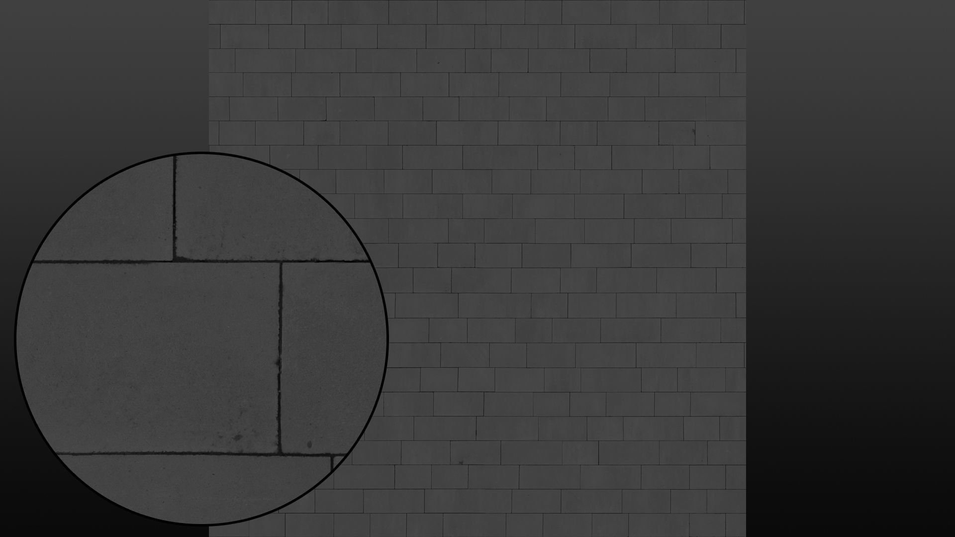 Concrete pavement seamless tile texture 3D model_7