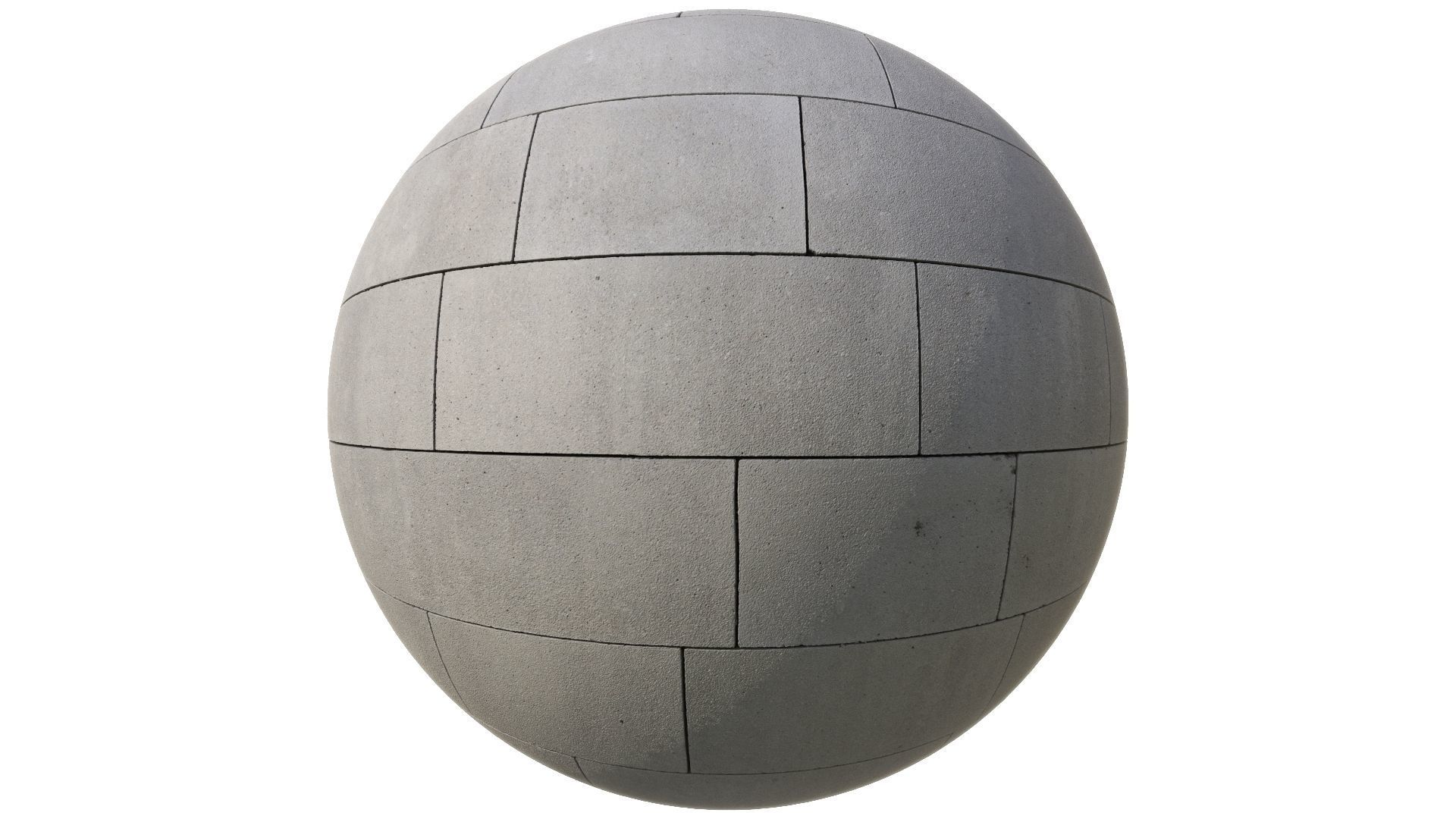 Concrete pavement seamless tile texture 3D model_1