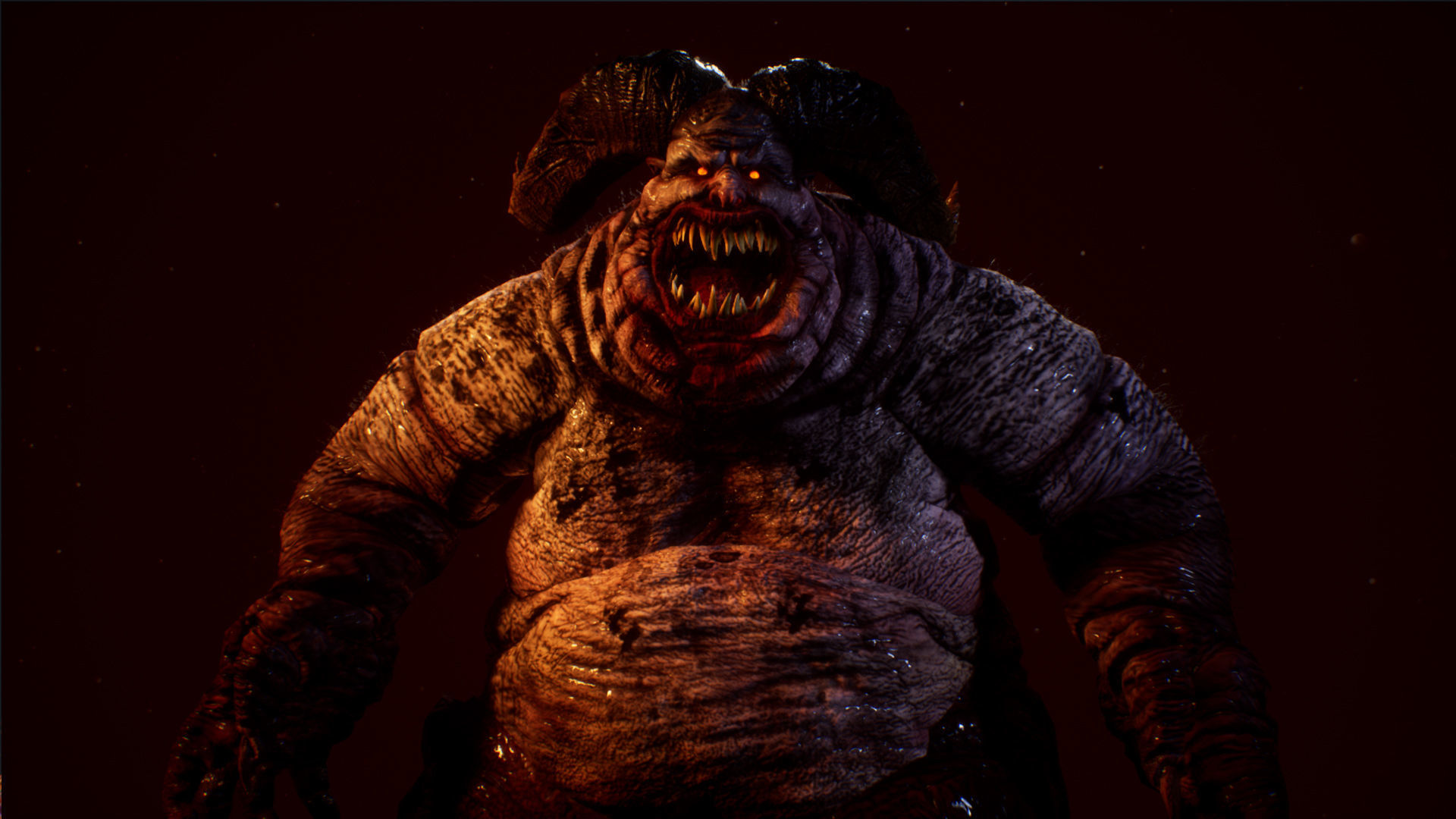 Demon 3 fat creature Low-poly 3D model_6