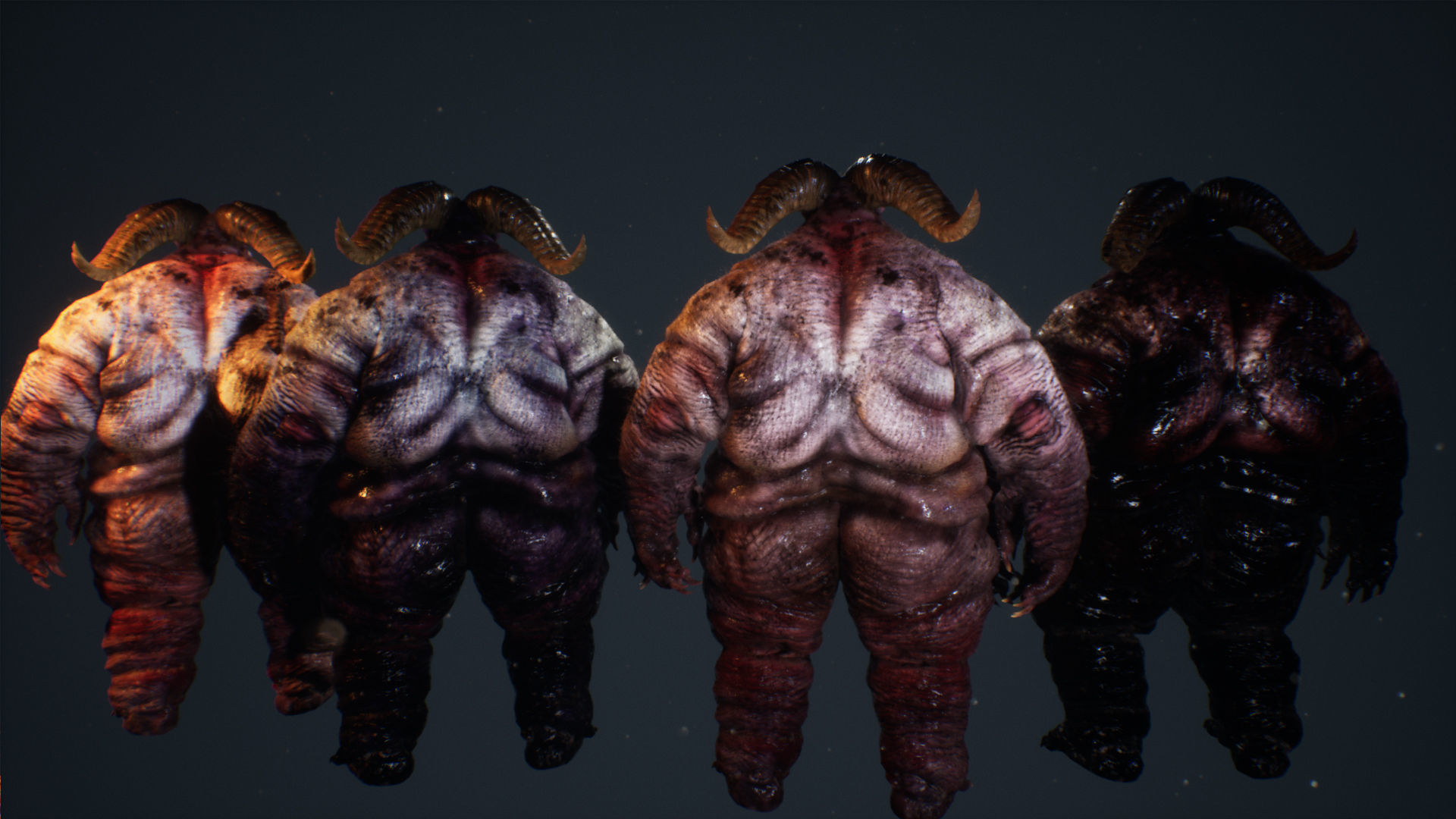 Demon 3 fat creature Low-poly 3D model_24