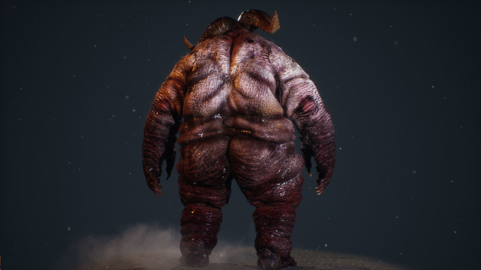 Demon 3 fat creature Low-poly 3D model_25