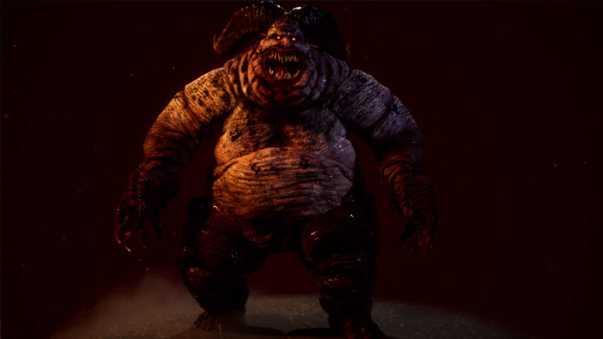 Demon 3 fat creature Low-poly 3D model_19