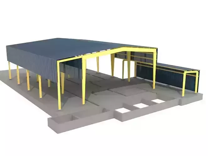 Industrial metal hangars