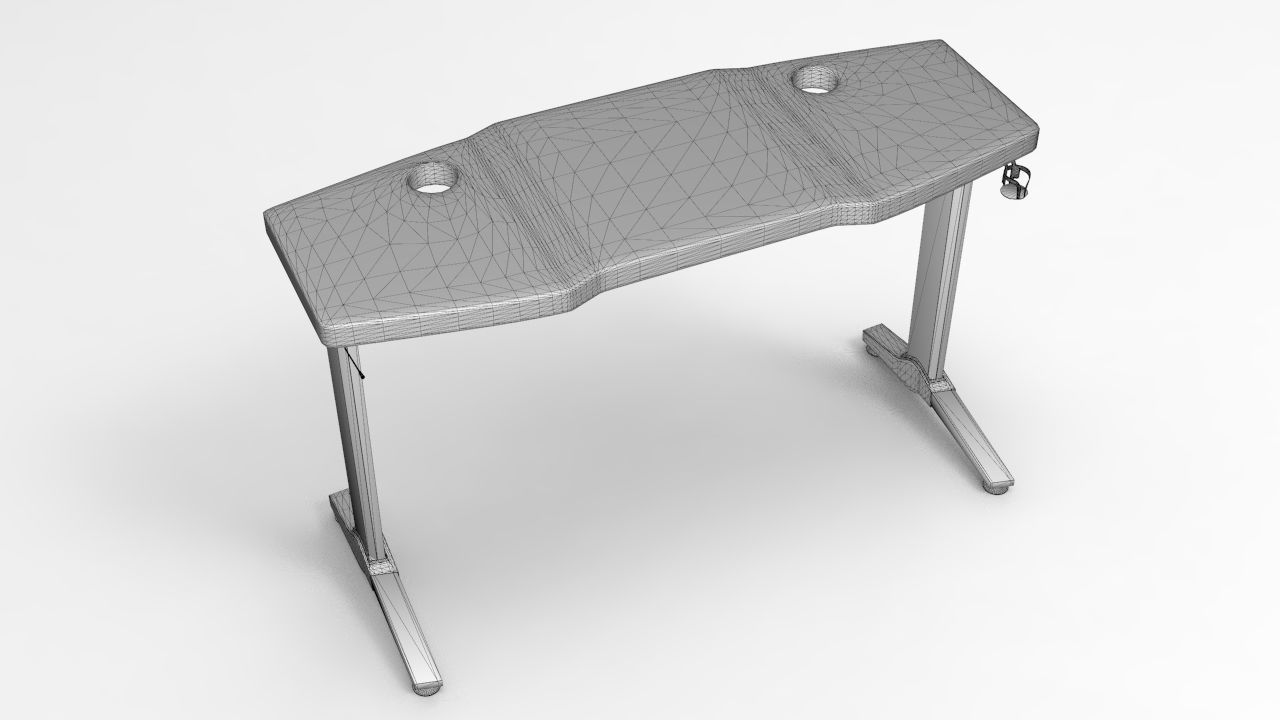Gamer Table Low-poly 3D model_7