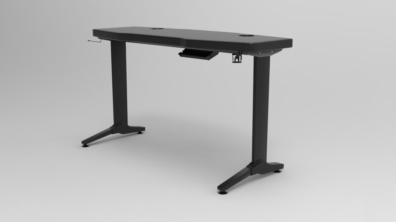 Gamer Table Low-poly 3D model_1