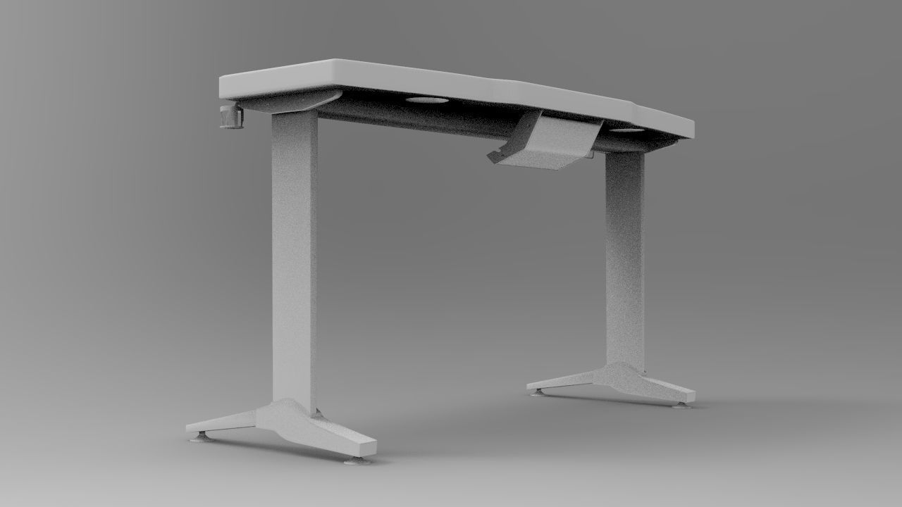 Gamer Table Low-poly 3D model_9