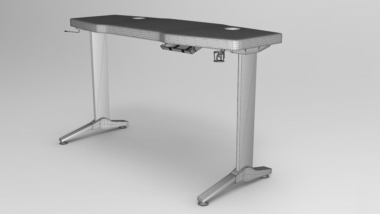 Gamer Table Low-poly 3D model_8