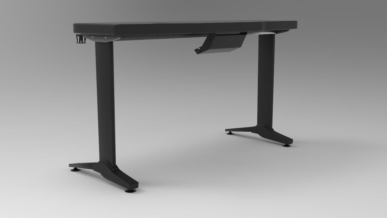 Gamer Table Low-poly 3D model_2