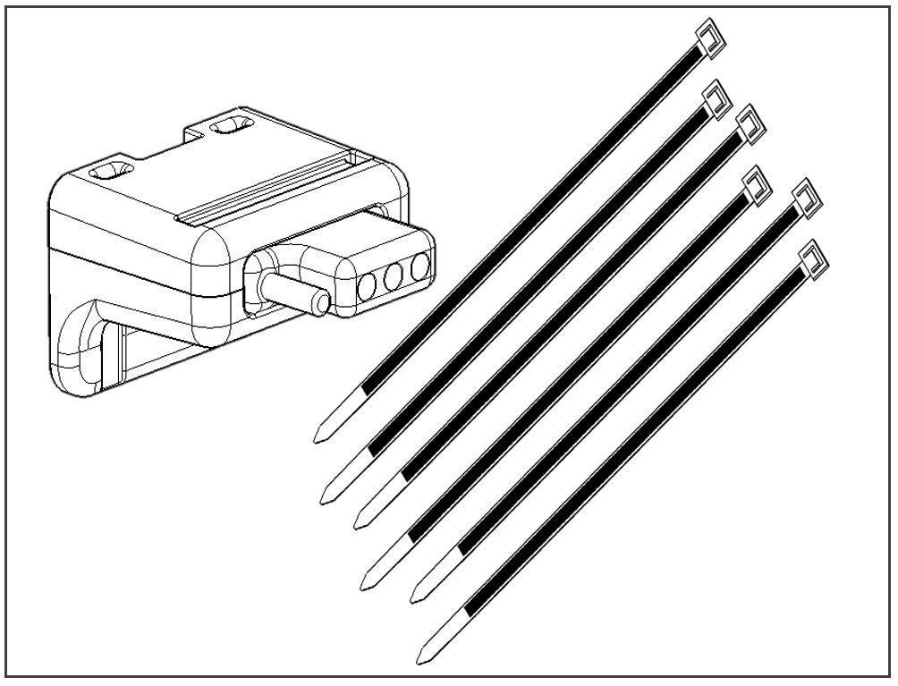 4 Pole Connector Mount 3D Printed 3D model_2