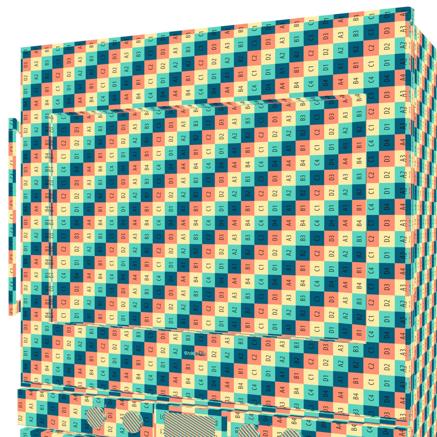 Gaggenau BX480111 double oven from 400 series 3D model_11