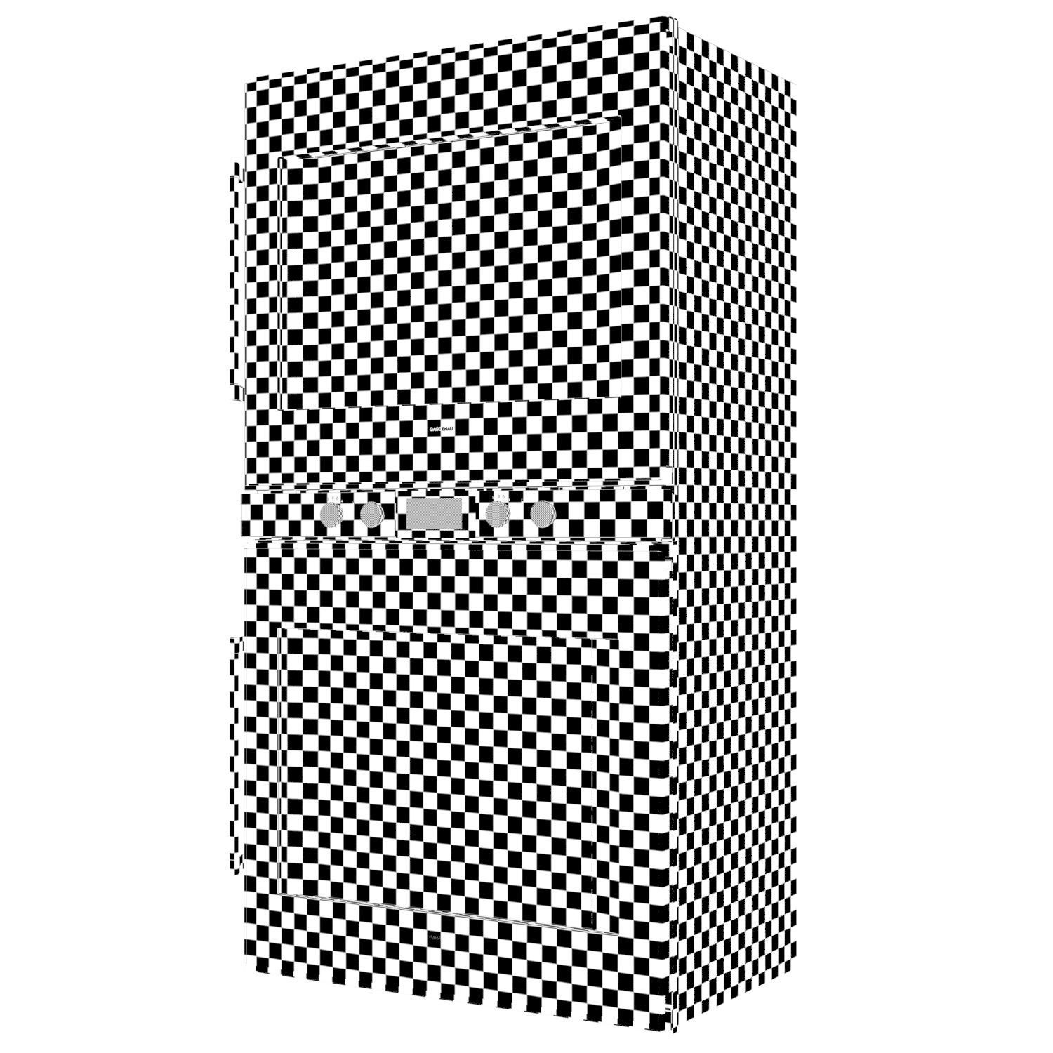 Gaggenau BX480111 double oven from 400 series 3D model_4