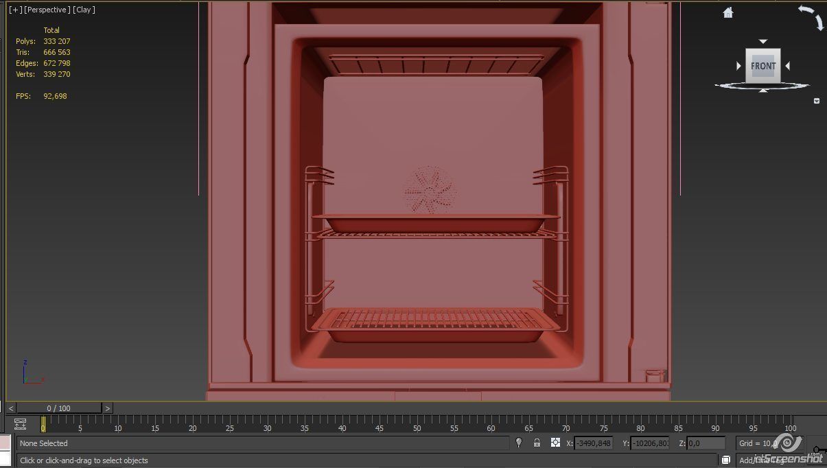 Gaggenau BX480111 double oven from 400 series 3D model_20