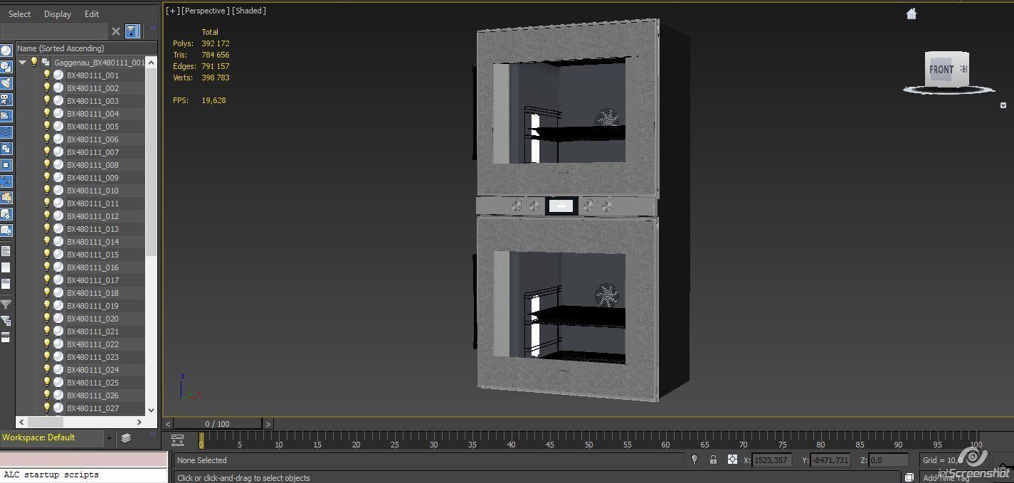 Gaggenau BX480111 double oven from 400 series 3D model_17