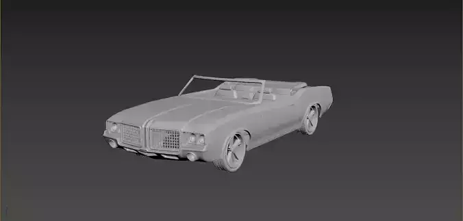 Oldsmobile Cutlass Convertible 1972 For Print 3D print model