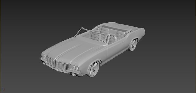 Oldsmobile Cutlass Convertible 1972 For Print 3D print model 3