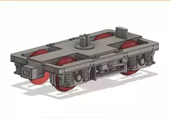 OO MK2 and MK2A Coach Bogie with NEM Socket to fit Hornby Coach 3D print model