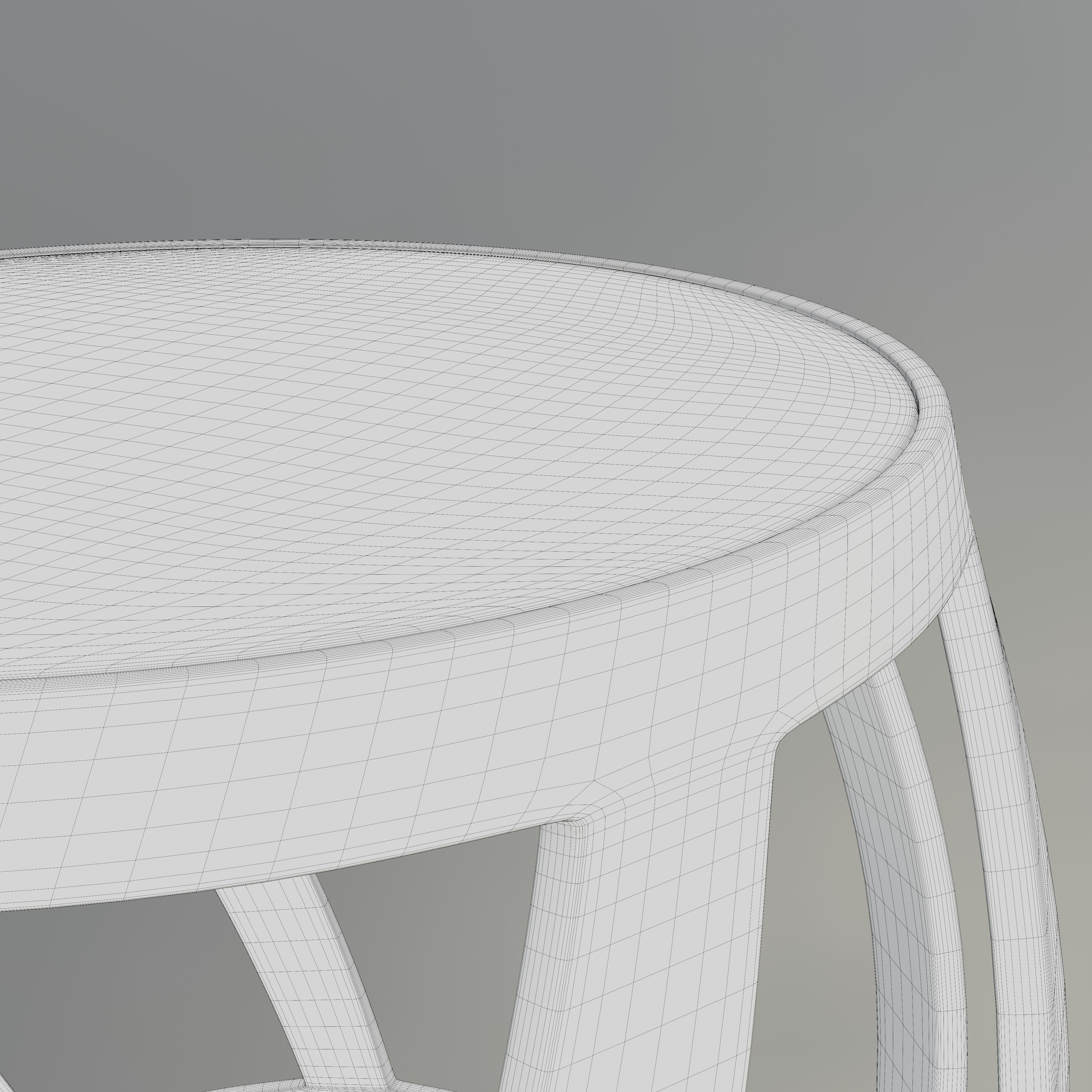  Twisted barrel table  3D model_6