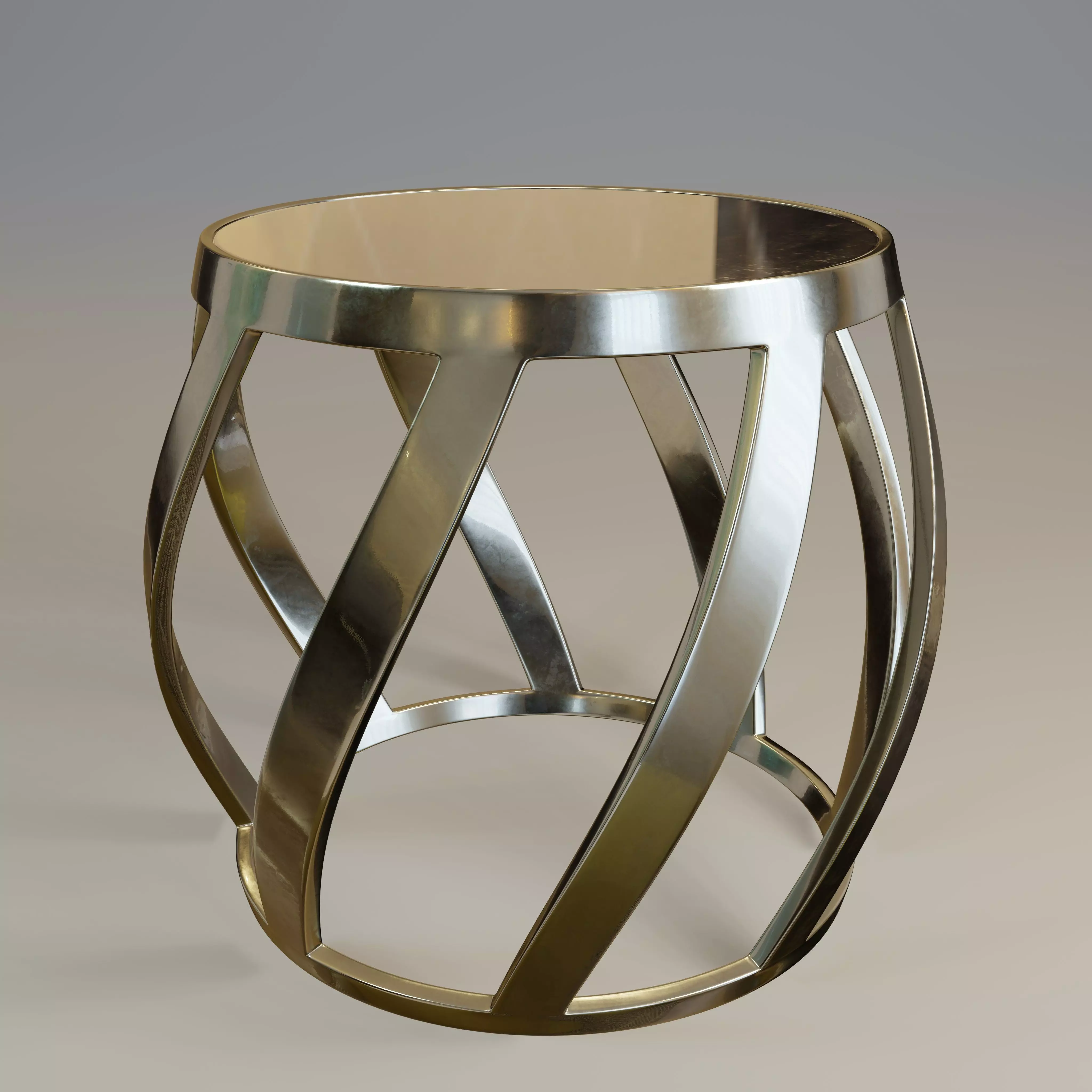  Twisted barrel table  3D model_0
