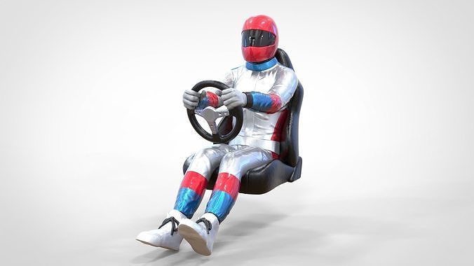 N1 Race Driver 1 64 Miniature With steering and Seat and WithOut 3D print model 7