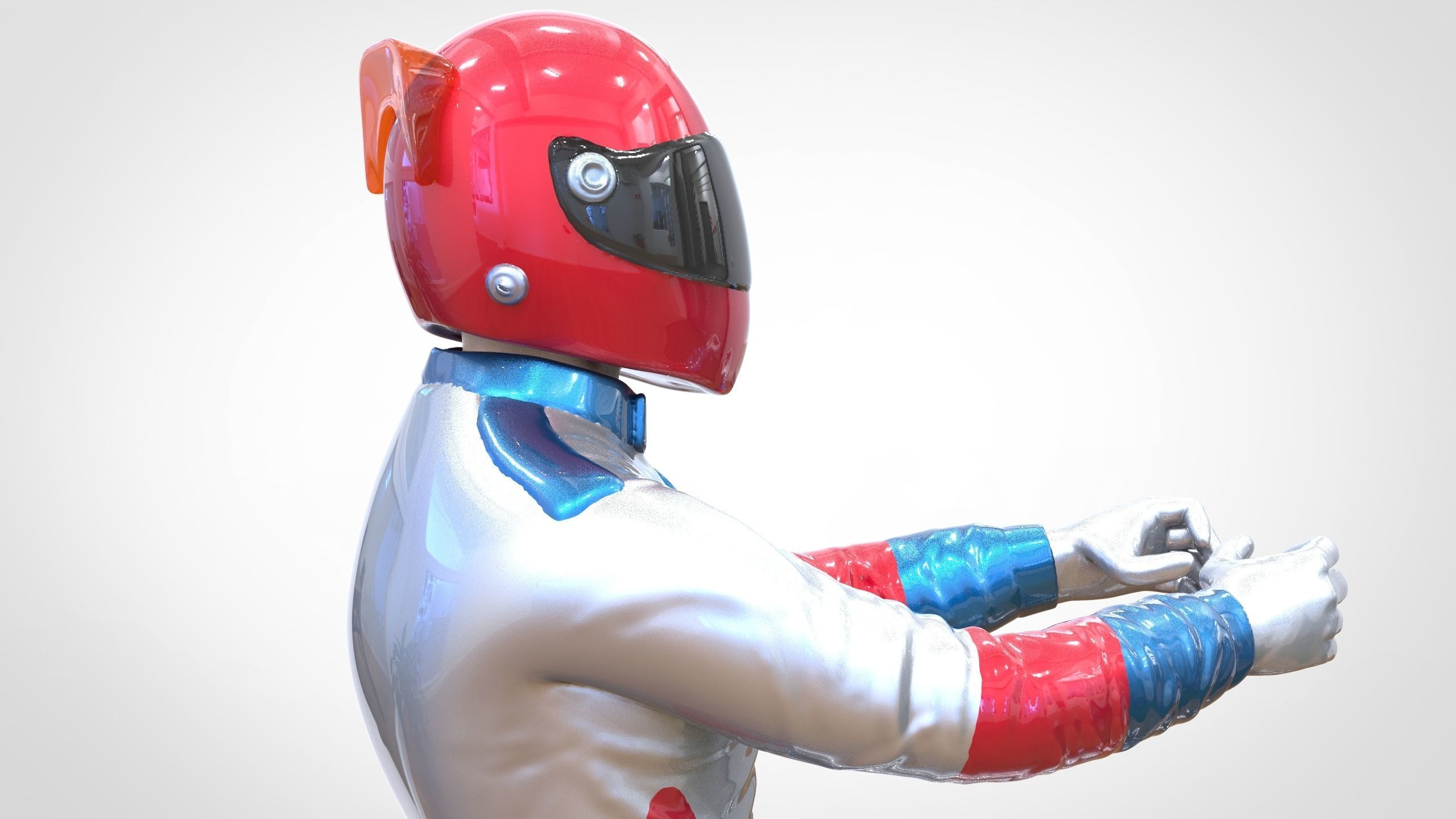 N1 Race Driver 1 64 Miniature With steering and Seat and WithOut 3D print model_21