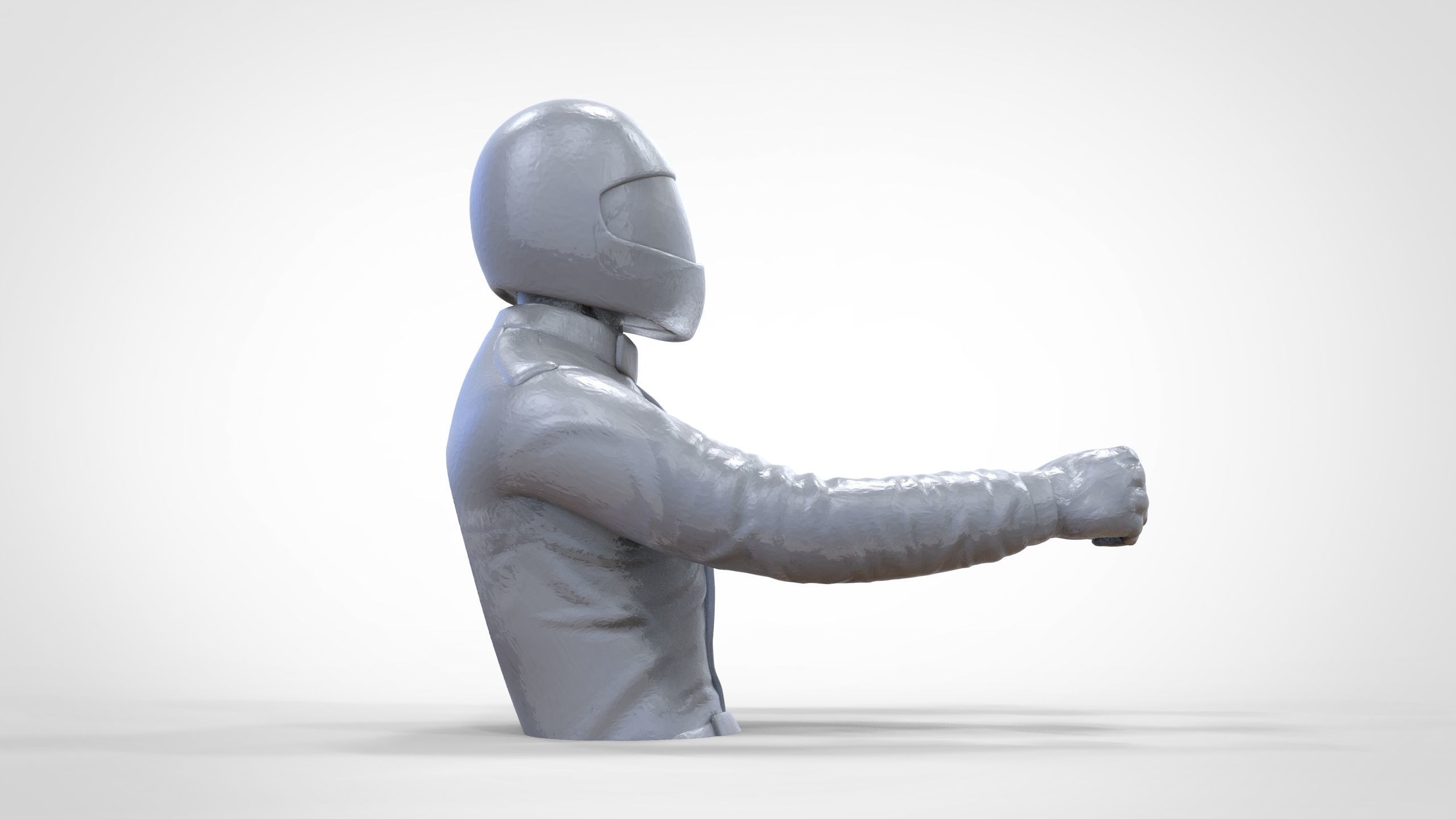 N1 Race Driver 1 64 Miniature With steering and Seat and WithOut 3D print model_27