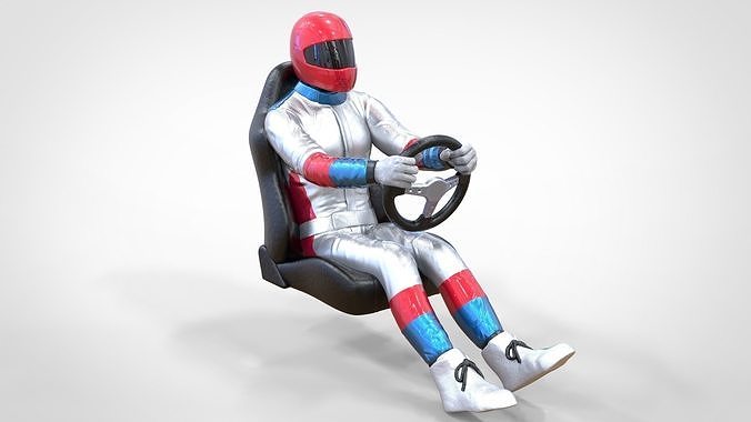N1 Race Driver 1 64 Miniature With steering and Seat and WithOut 3D print model 2
