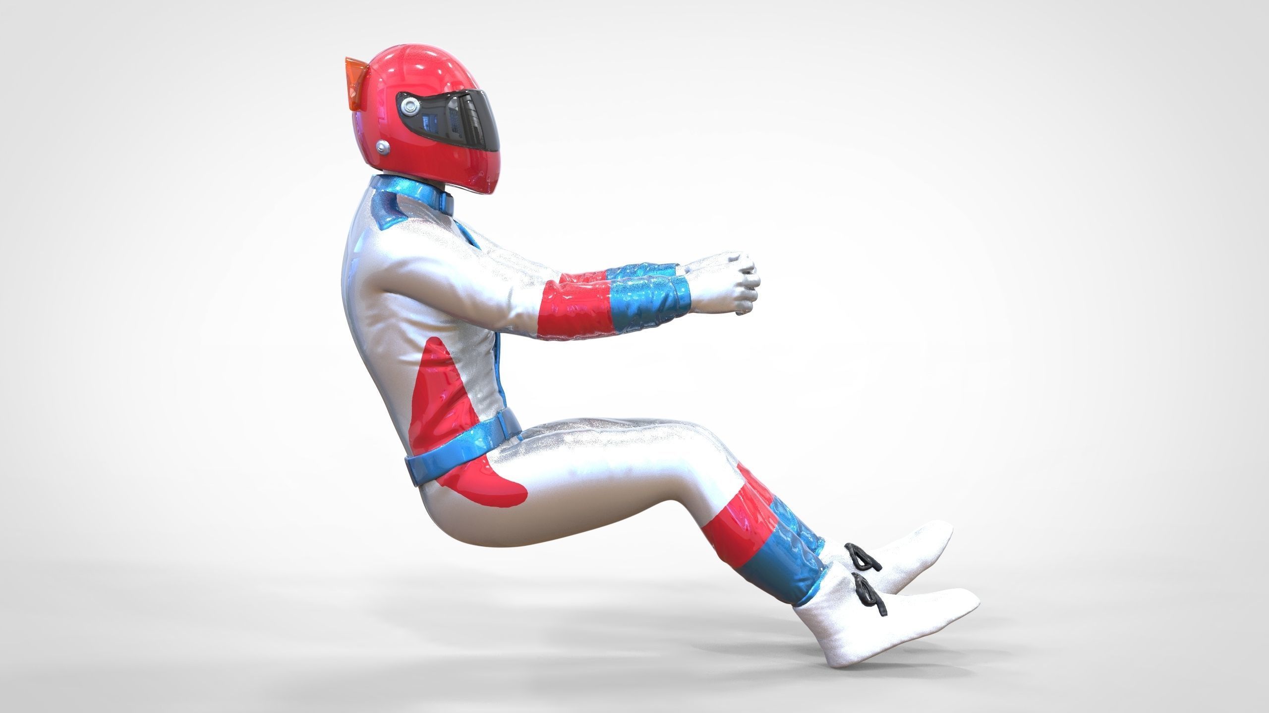 N1 Race Driver 1 64 Miniature With steering and Seat and WithOut 3D print model_20