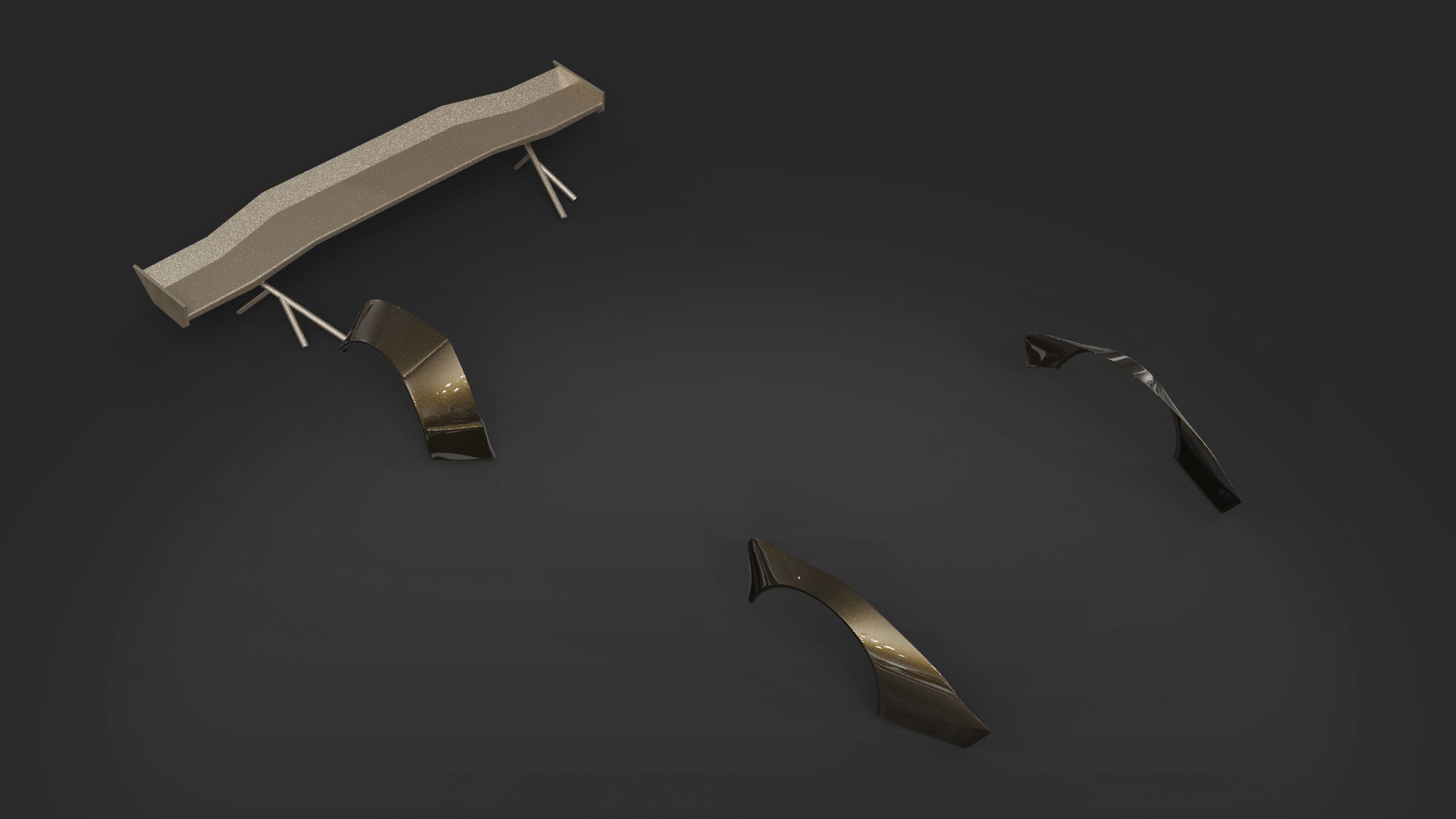 spoiler tuning auto garage 3D model_2