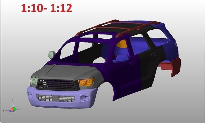 Toyota Sequoia 2 gen 3D print model 6