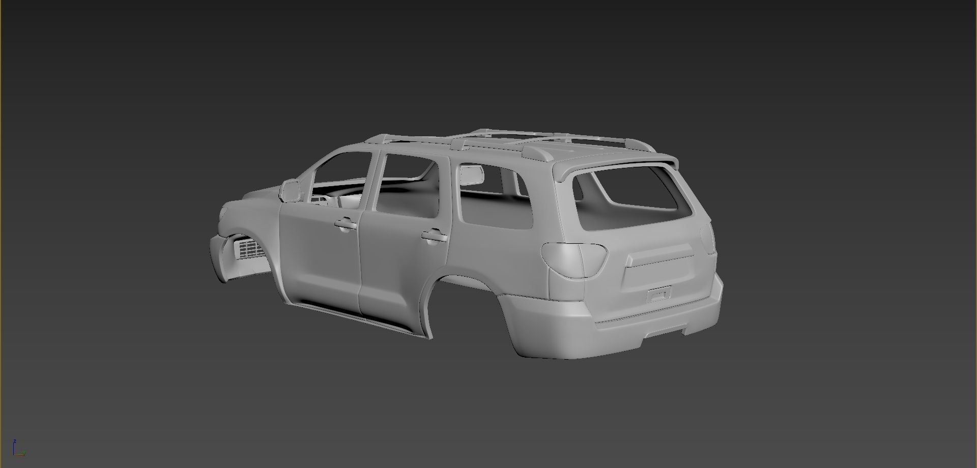 Toyota Sequoia 2 gen 3D print model_3