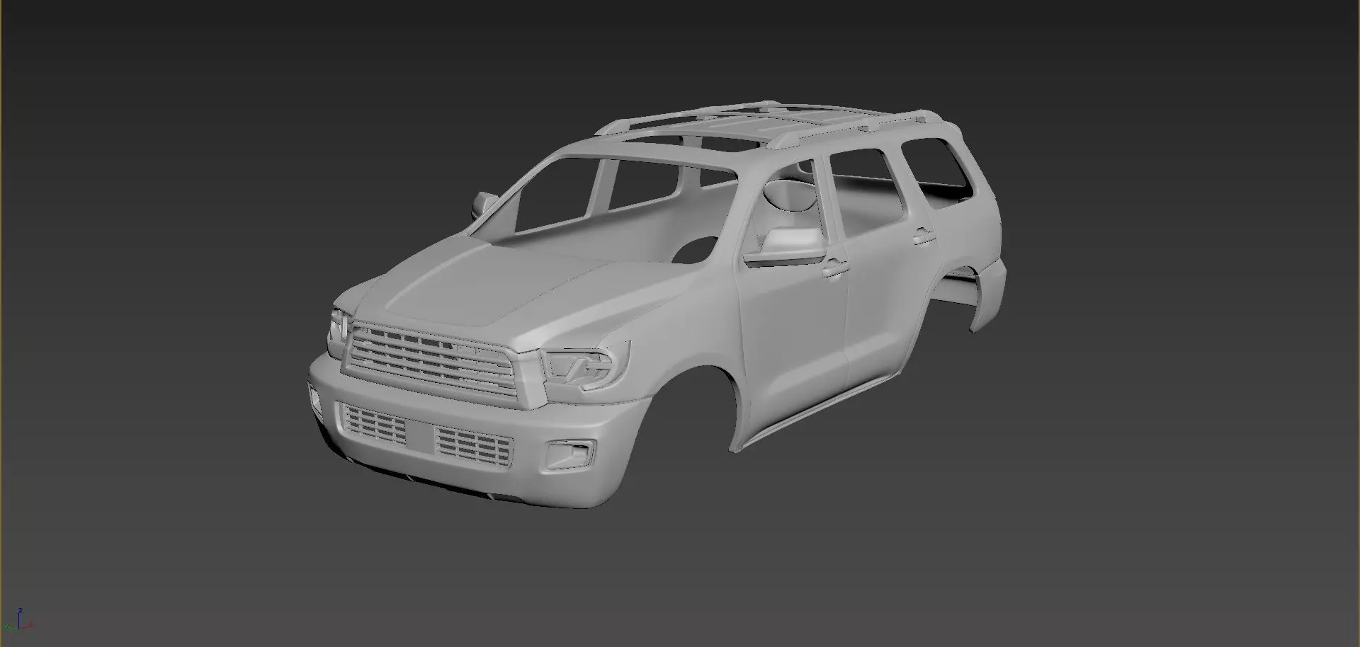 Toyota Sequoia 2 gen 3D print model_0
