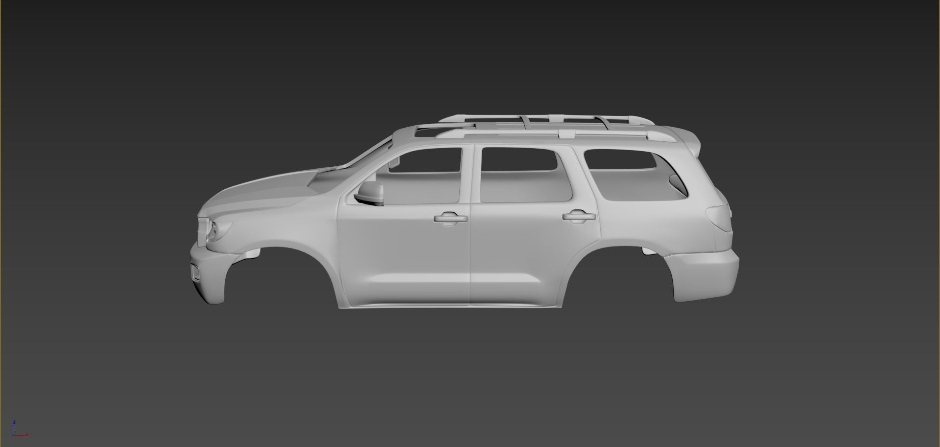 Toyota Sequoia 2 gen 3D print model_2