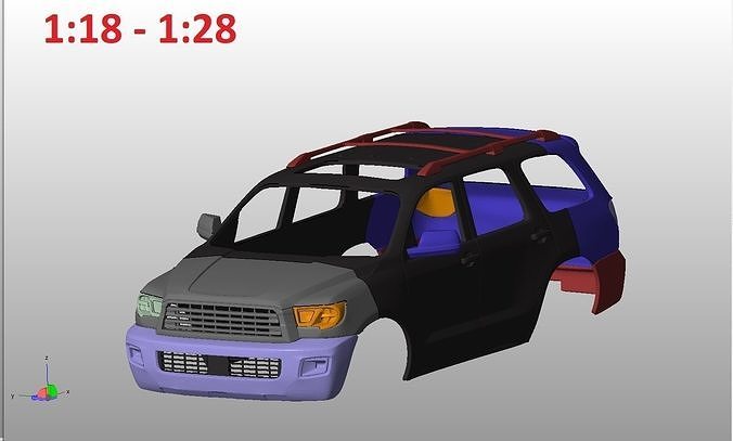 Toyota Sequoia 2 gen 3D print model 7