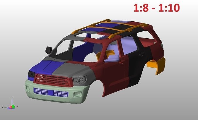 Toyota Sequoia 2 gen 3D print model 5