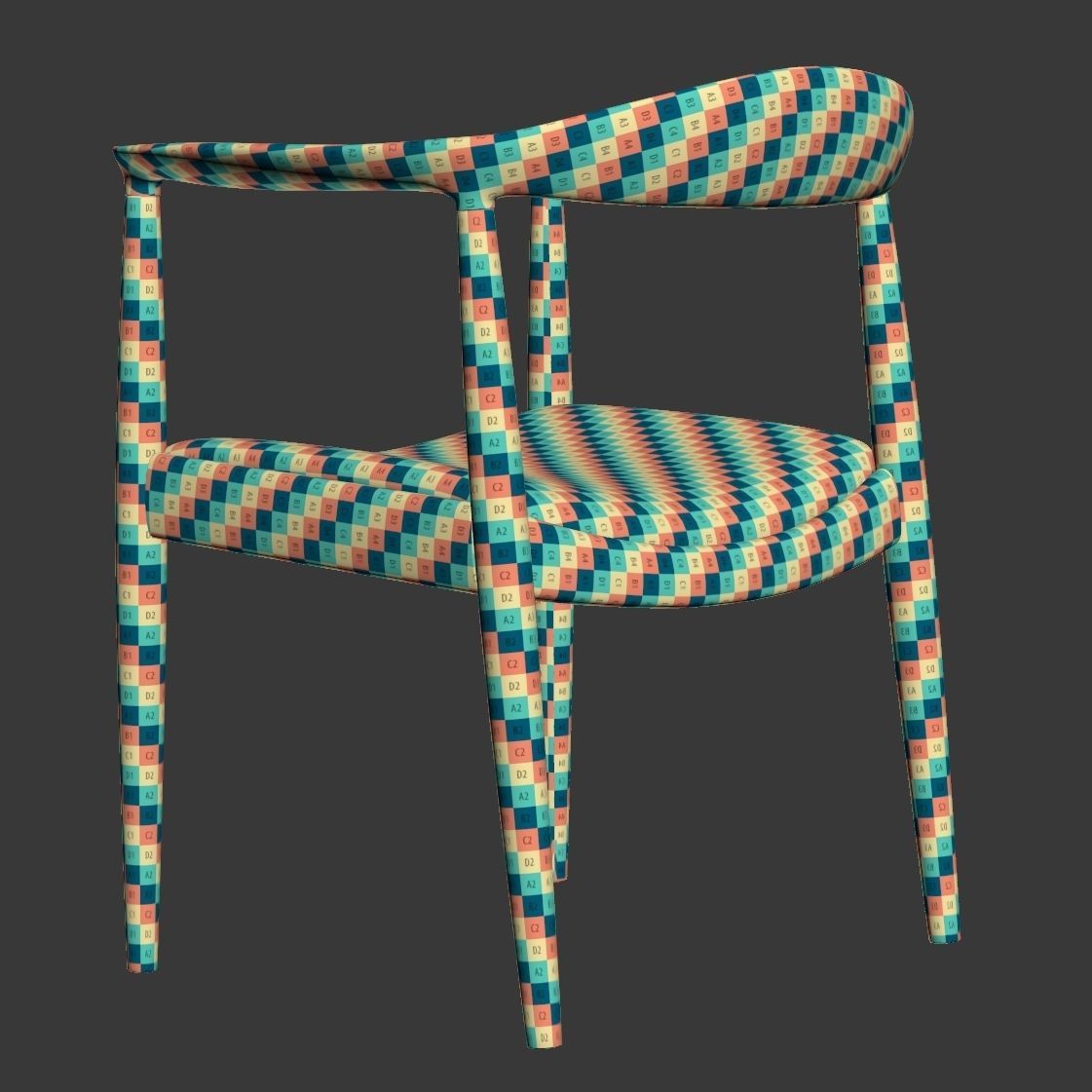 PP Mobler Wegner Chair PP503 3D model_11