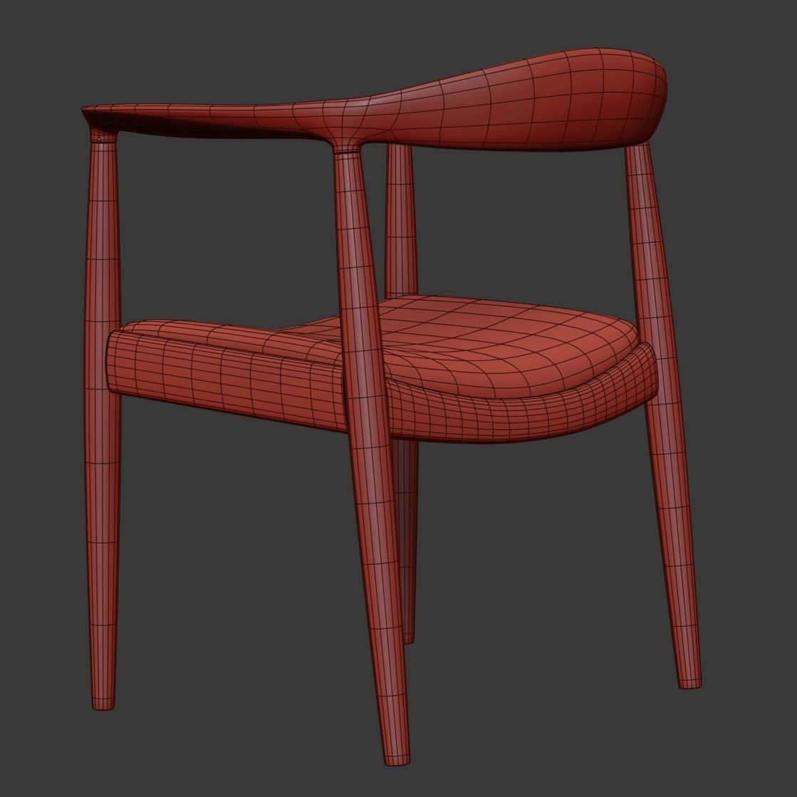 PP Mobler Wegner Chair PP503 3D model_10