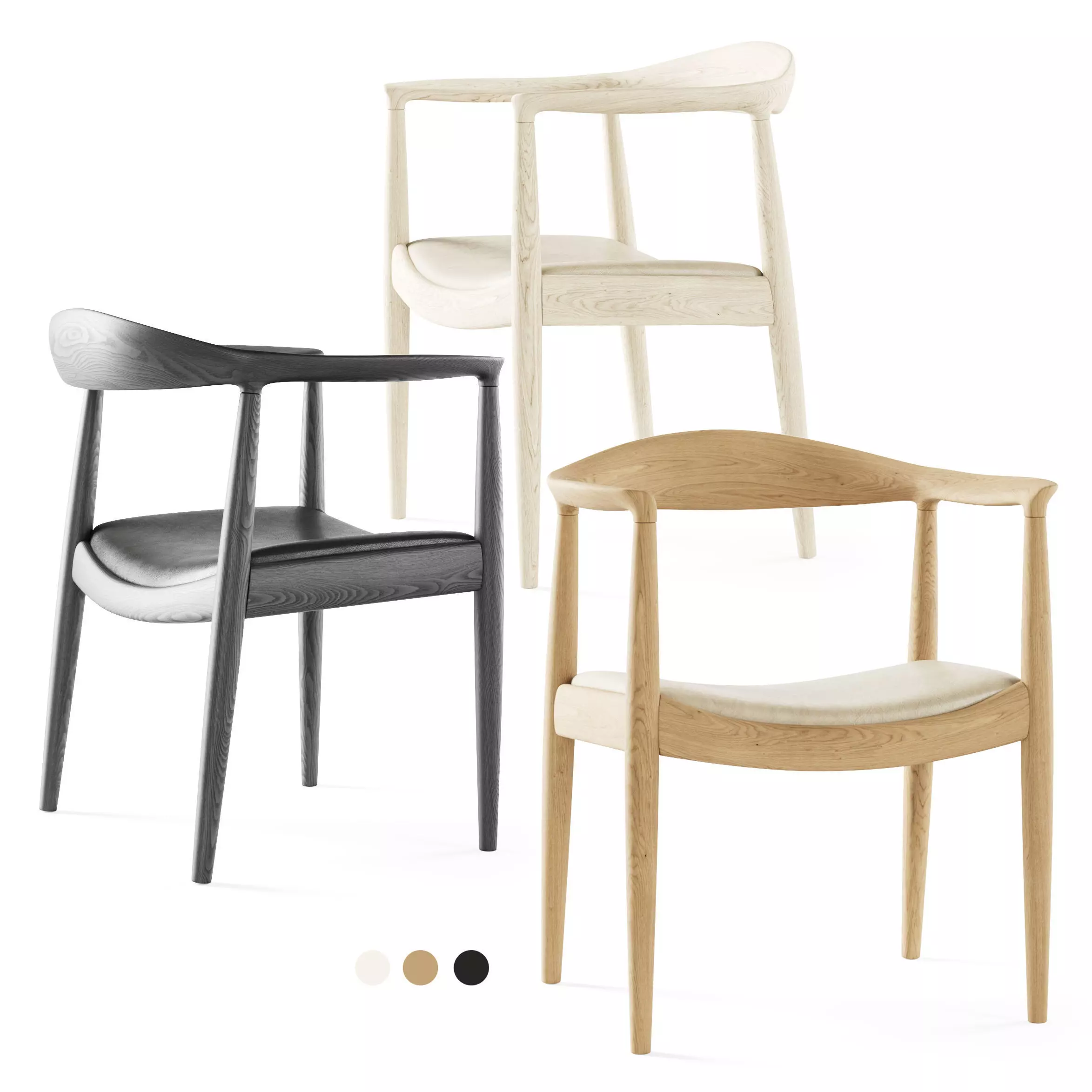 PP Mobler Wegner Chair PP503 3D model_0